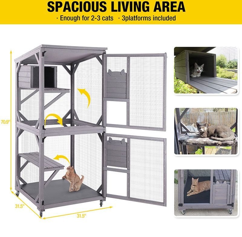 Aivituvin Catio Outdoor Cat House