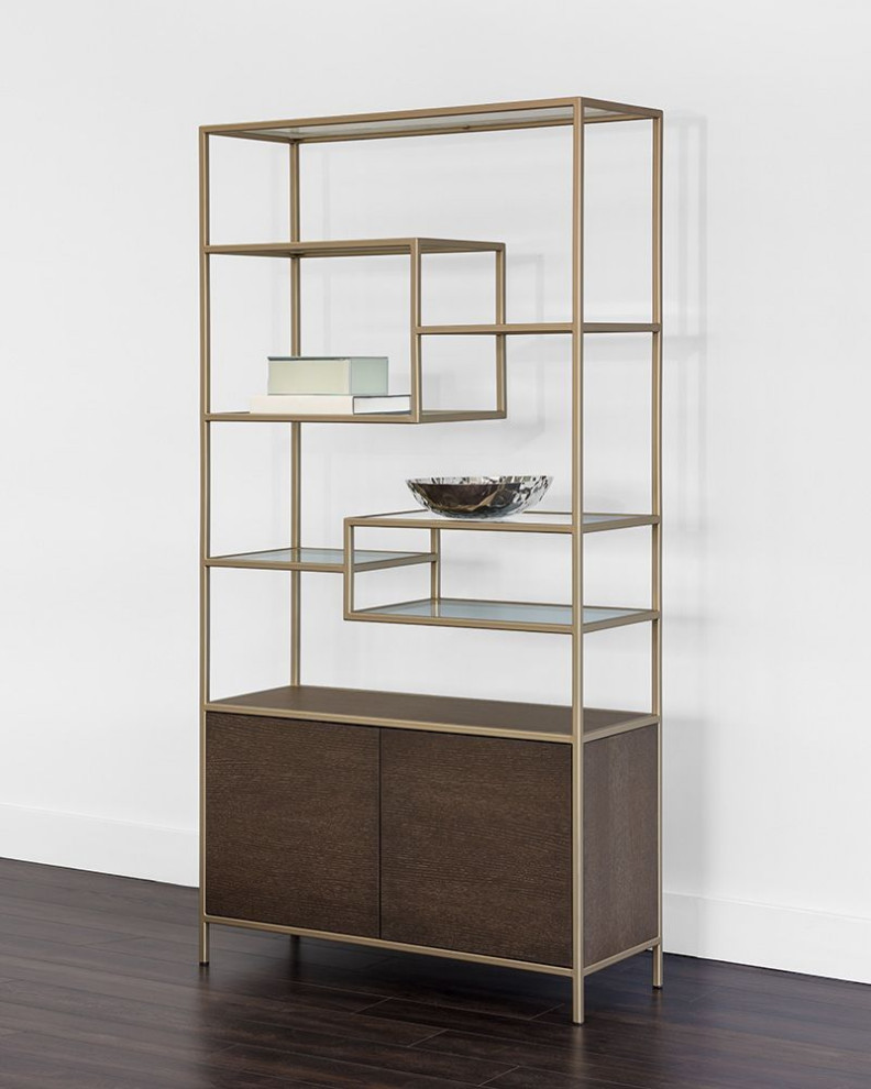 Sunpan Artezia Stamos Bookcase   Contemporary   Bookcases   by Unlimited Furniture Group  Houzz