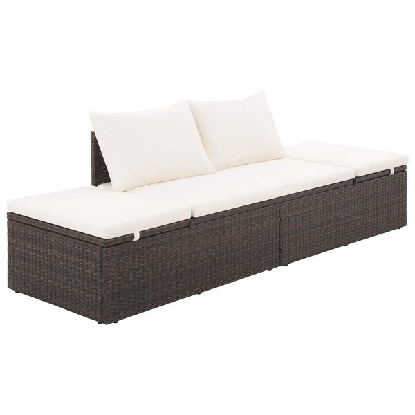 vidaXL Patio Bed Brown 76.8