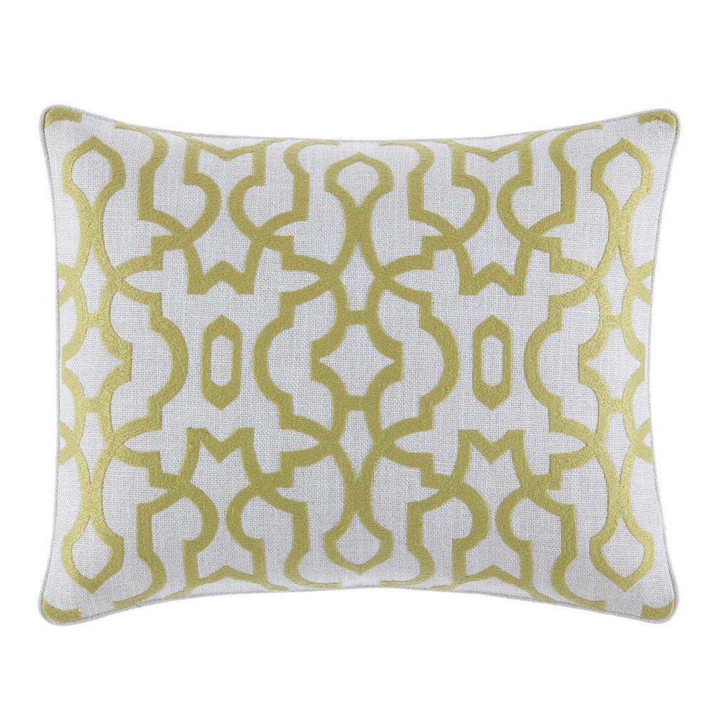 Tommy Bahama Palmiers Trellis Gold Breakfast Pillow