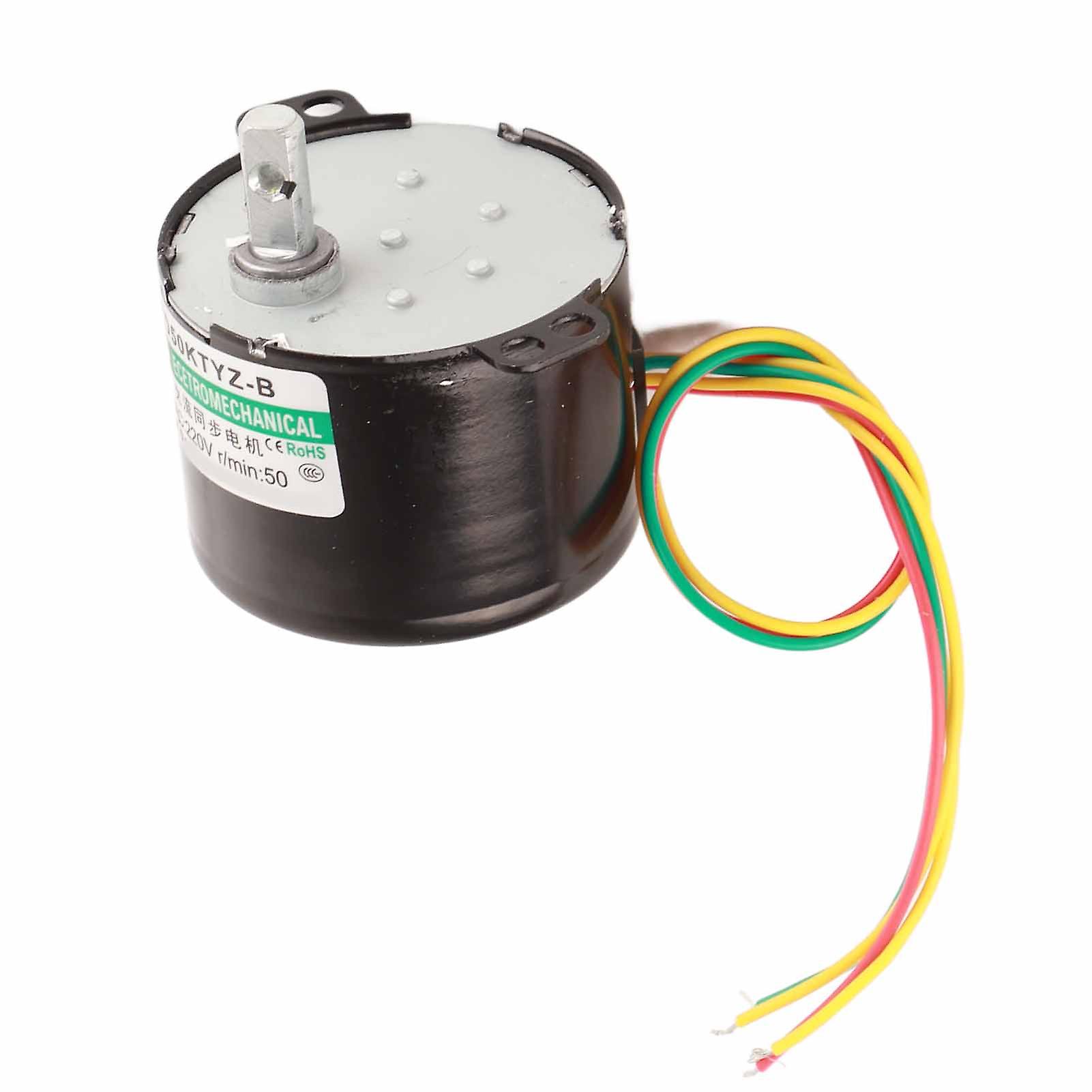 1PCS AC220V Miniature Low Speed Large Moment of Force Synchronous Motor CW/CCW (50rpm)