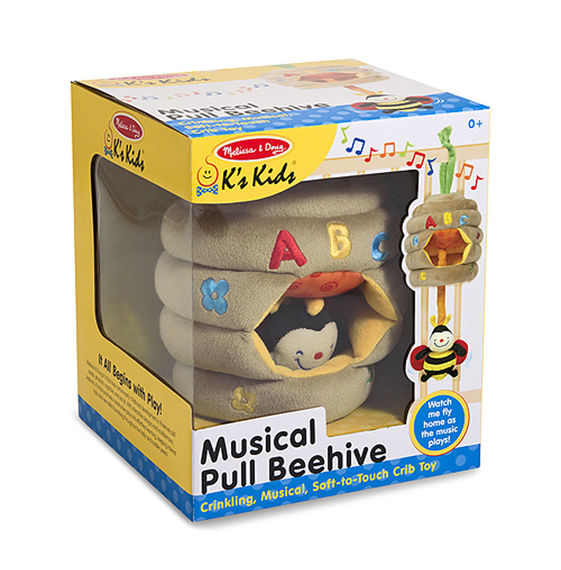 Melissa & Doug: Musical Pull Beehive Baby Toy