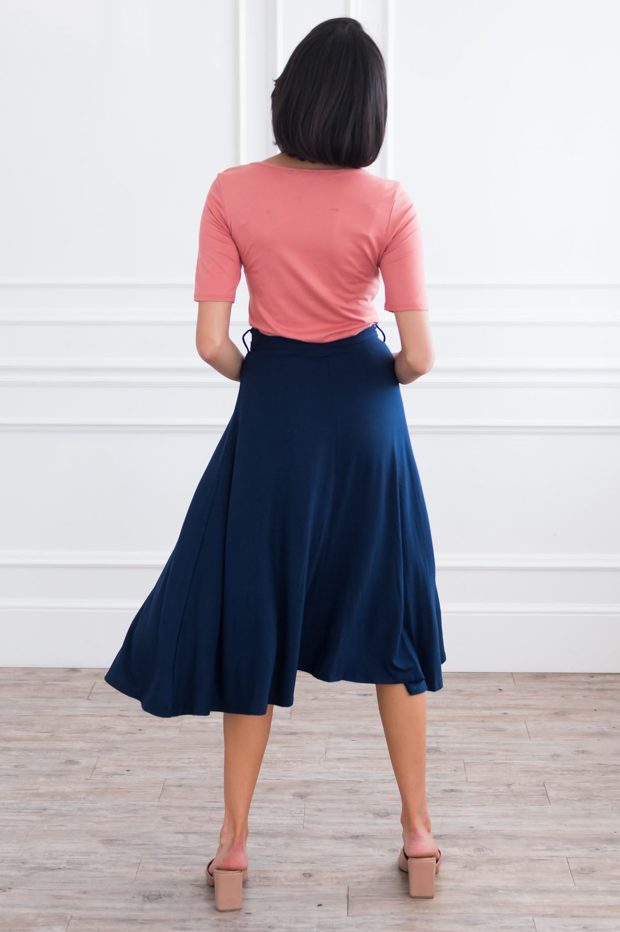 Autumn is calling Modest Tie Waist Skirt