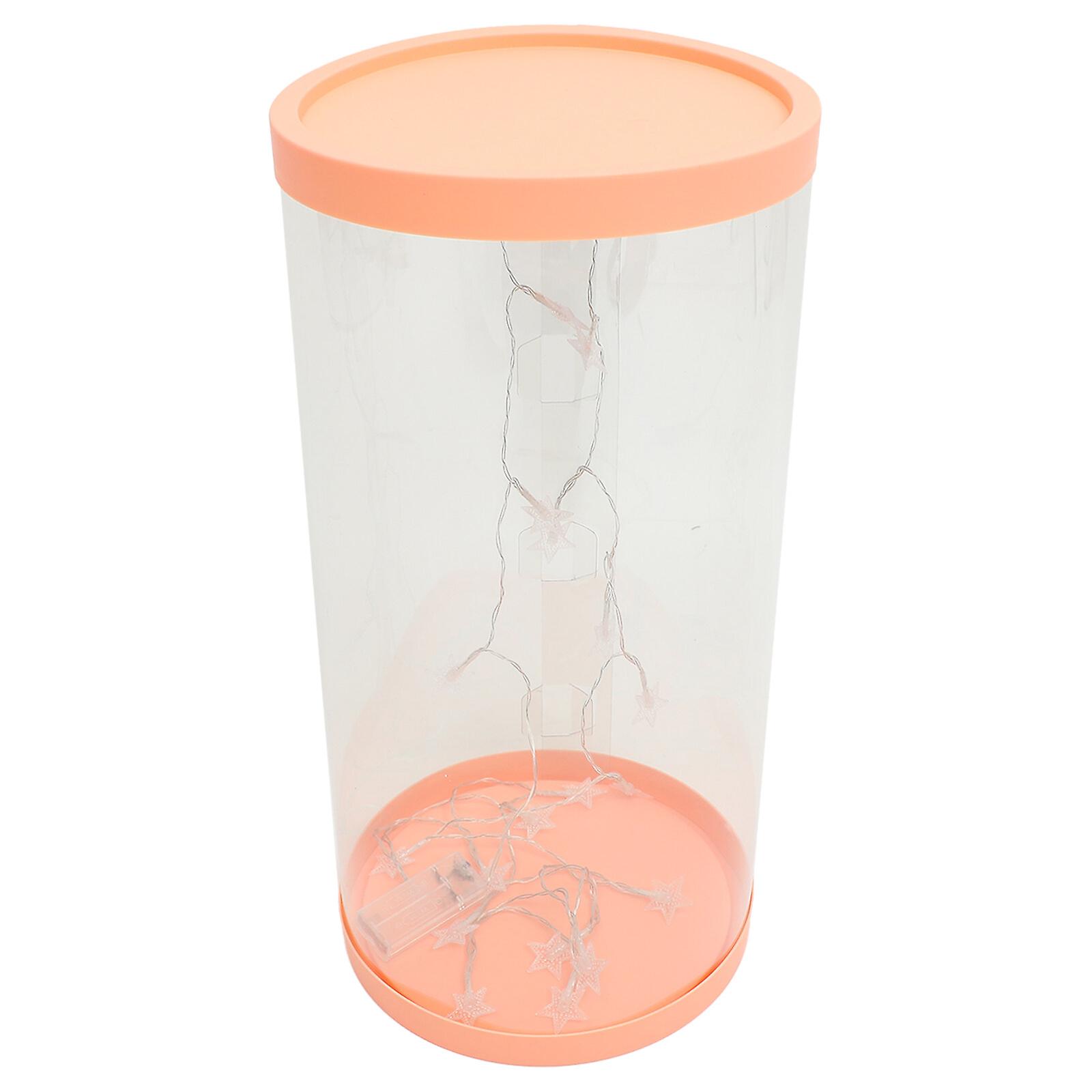 1 Set Of Doll Transparent Storage Bucket Cylindrical Design Storage Bucket