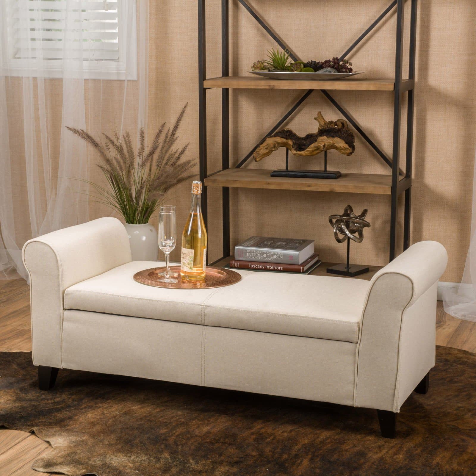 Martin Upholstered Bedroom Bench with Storage