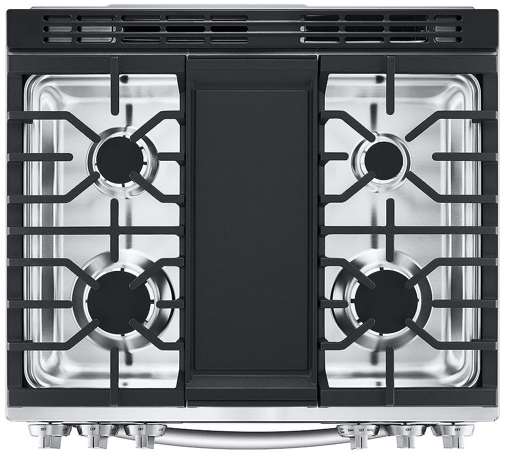 LG 6.3 Cu. Ft. PrintProof Stainless Steel Smart Wi-Fi Enabled ProBake Convection InstaView Gas Slide-In Range With Air Fry