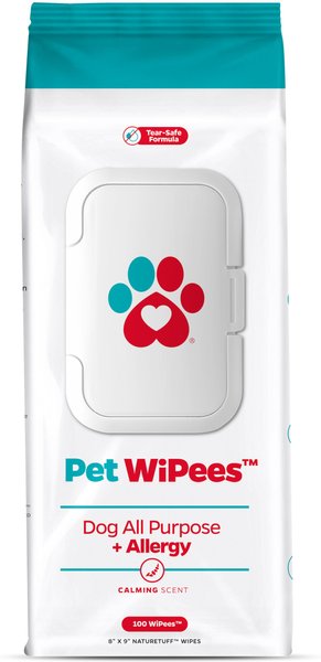 Pet Parents Pet WiPees Dog All Purpose Allergy Dog Wipes， 100 count