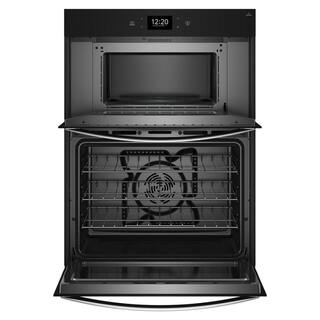 Whirlpool 30 in. Single Electric Wall Oven with True Convection Self-Cleaning in Fingerprint Resistant Stainless Steel WOES7030PZ