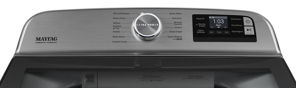 Maytag MVW7232HW Smart Capable Top Load Washer With Extra Power Button - 5.3 Cu. Ft.