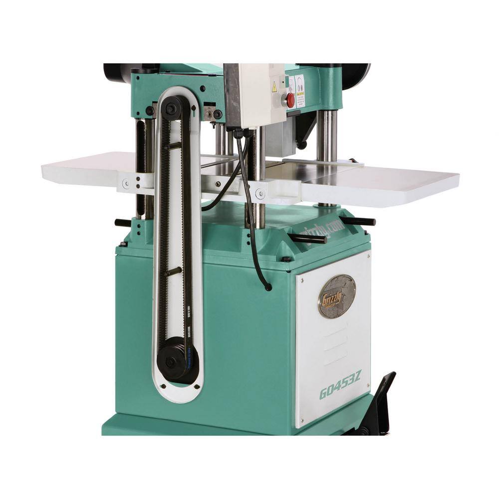 Grizzly Industrial 15 Amp 15 in. 3 HP Corded Planer with Spiral Cutterhead G0453Z