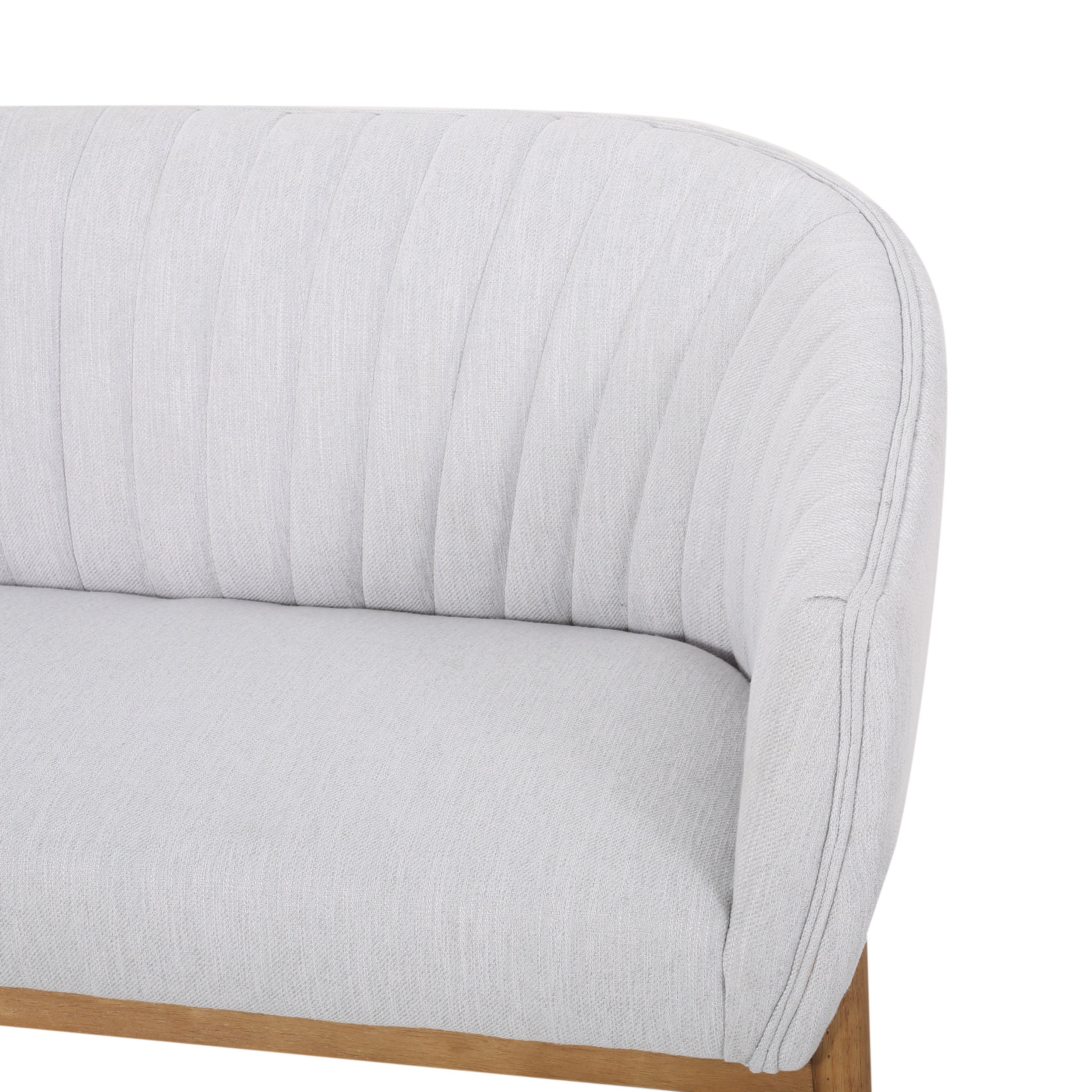 Deborah Mid-Century Fabric Settee