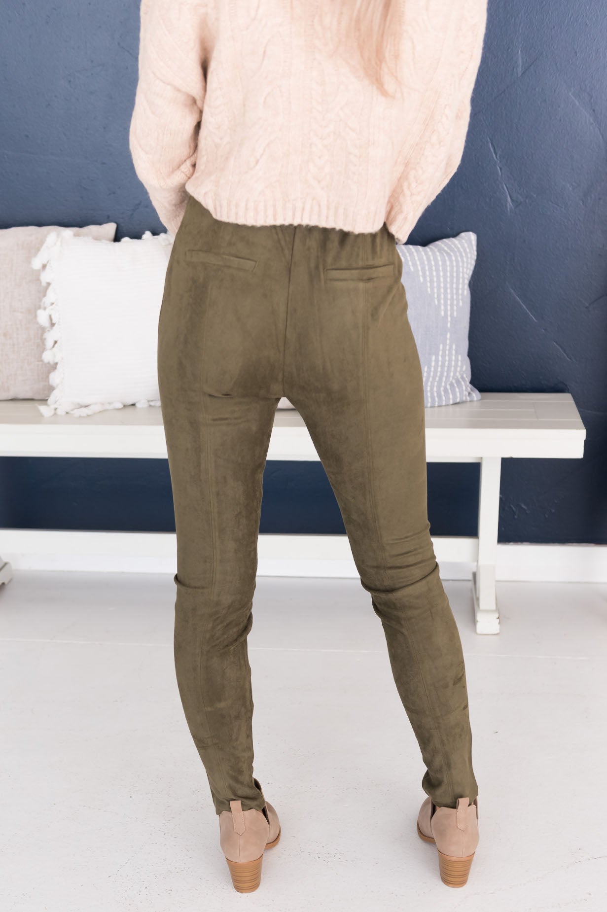 Fall Fashion Faux Suede Leggings