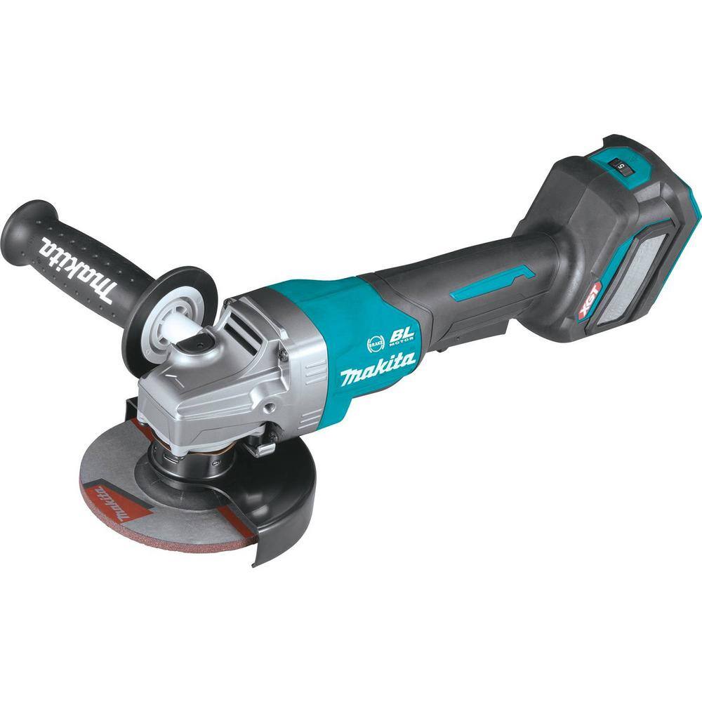 Makita 40V Max XGT Brushless Cordless 4-125 in. Paddle Switch Angle Grinder with Electric Brake AWS Capable (Tool Only) GAG06Z