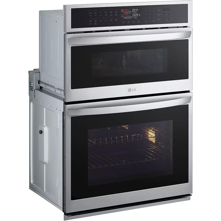 LG 30-inch, 6.4 cu.ft. Built-in Combination Wall Oven with ThinQ? Technology WCEP6423F