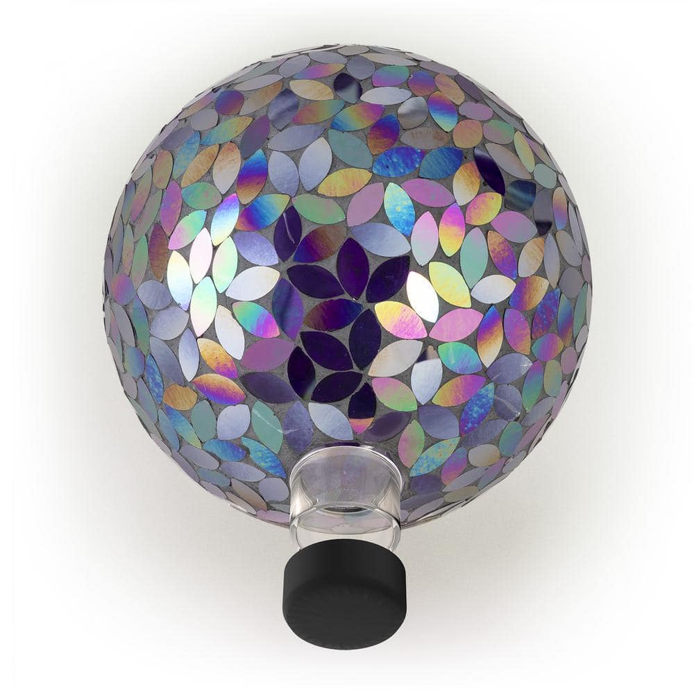 Alpine Corporation Indoor/Outdoor Glass Mosaic Gazing Globe Yard Decoration GRS122