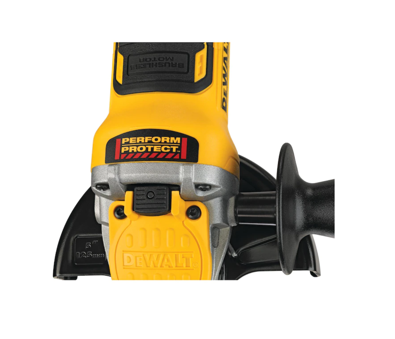 DEWALT DCG415B XR POWER DETECT 4.5-in 20-Volt Max Paddle Switch Brushless Cordless Angle Grinder