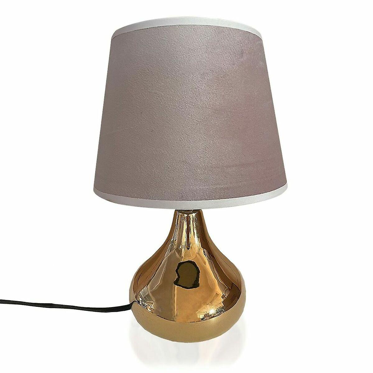 Desk lamp Versa BLOOM Pink Ceramic Textile (20 x 33 cm)