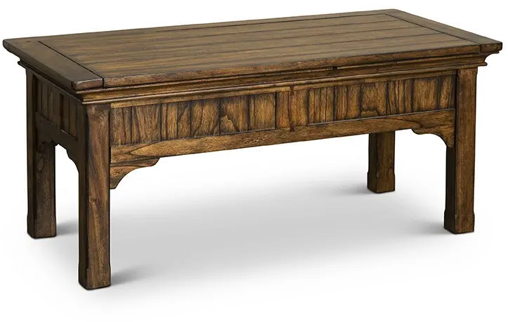 Eagle Mountain Heirloom Oak Brown Slide-top Coffee Table