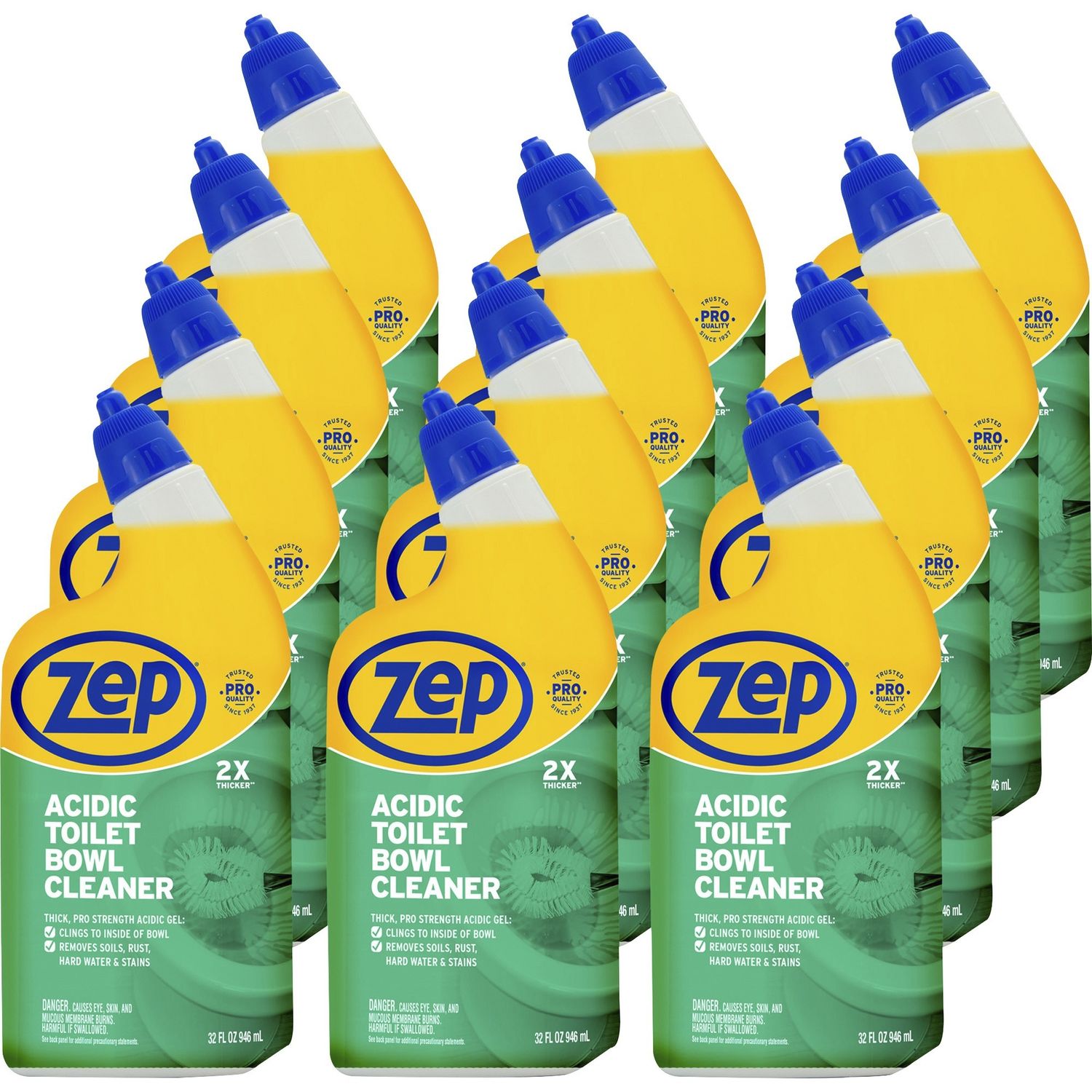 Acidic Toilet Bowl Cleaner by Zep， Inc. ZPEZUATBC32CT