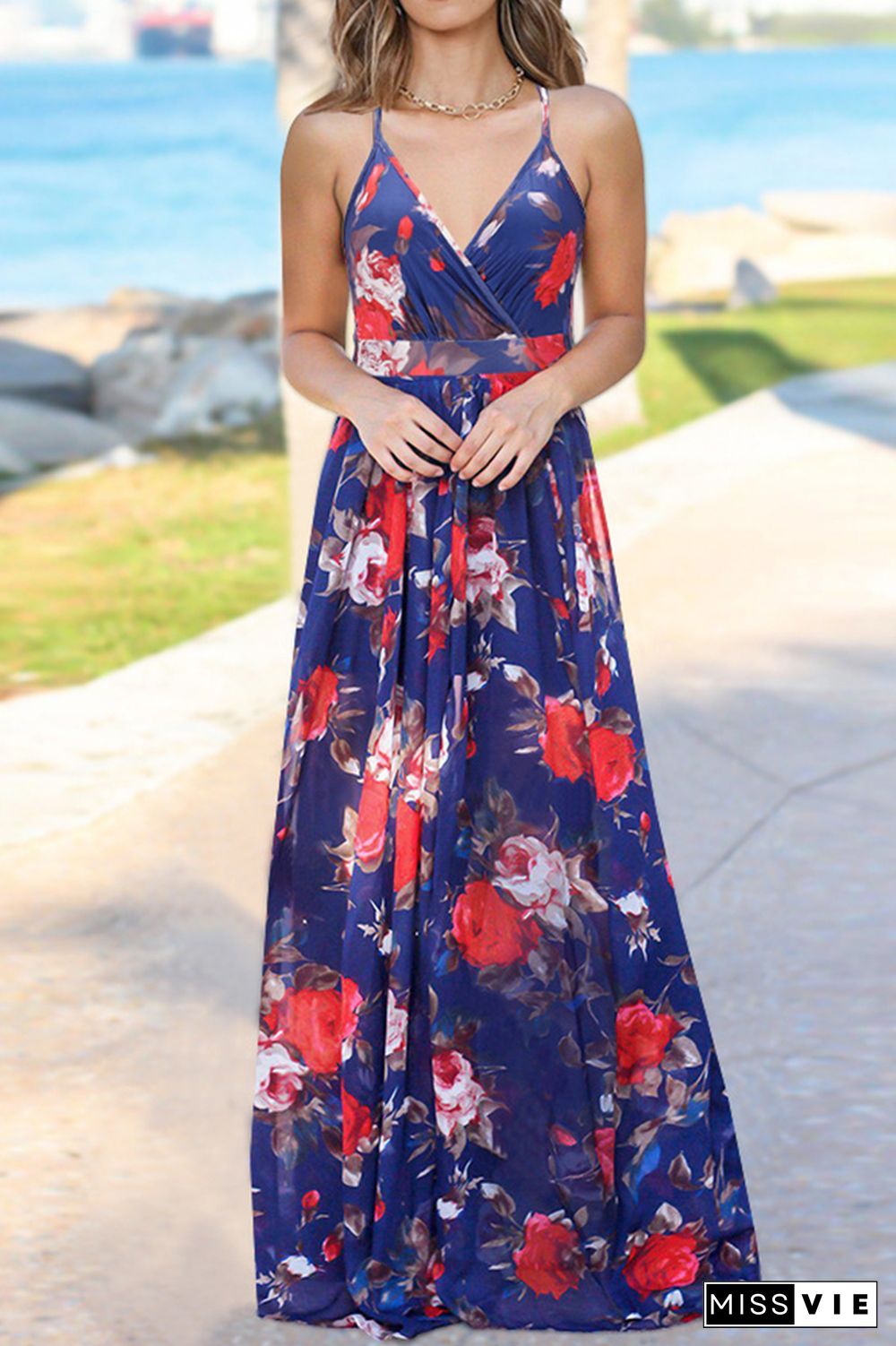 Floral Slip Maxi Dress Wholesale