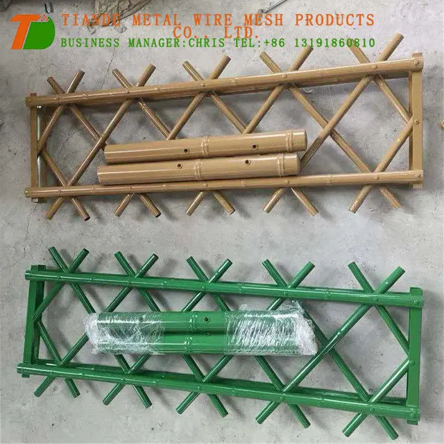 stainless steel bamboo fence metal artifical bamboo fence imitative steel bamboo fence