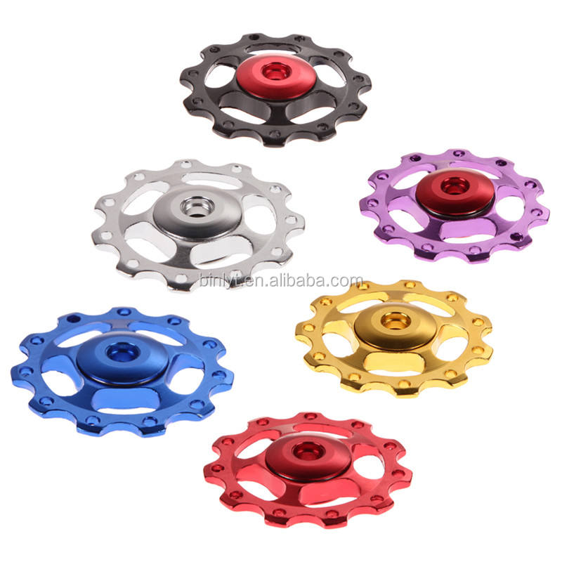 11T Aluminum oy Bicycle Rear Derailleur Jockey Wheel Road MTB Bike Guide Roller Idler Pulley Part Cycling Bicycle Parts