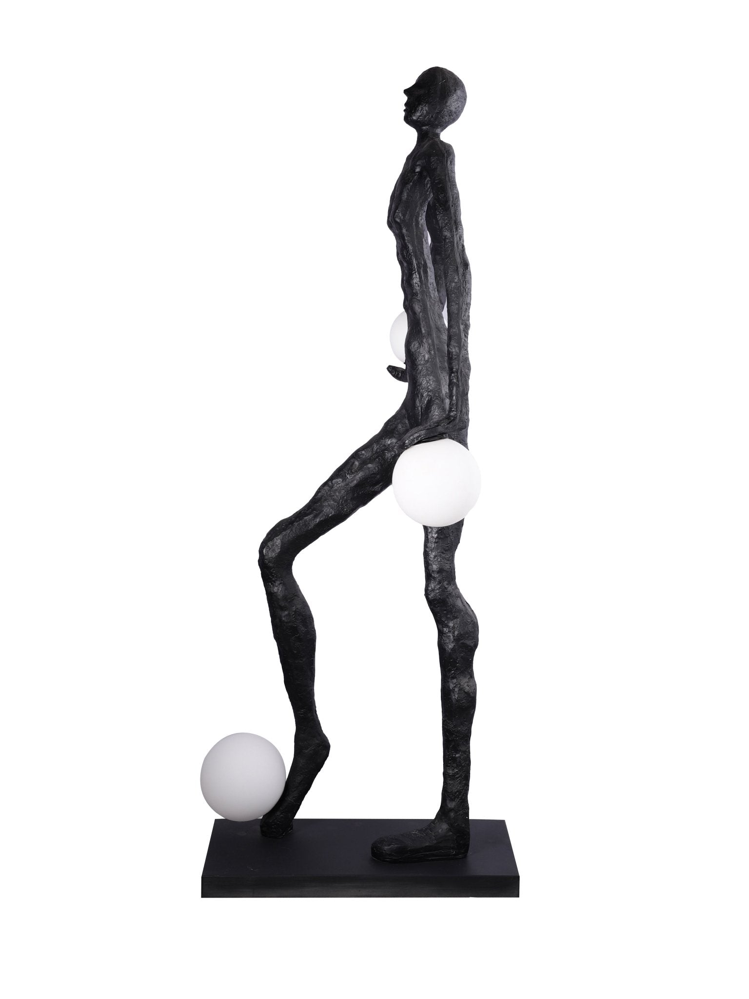 Kicking Ball Sculpture Character Floor Lamp