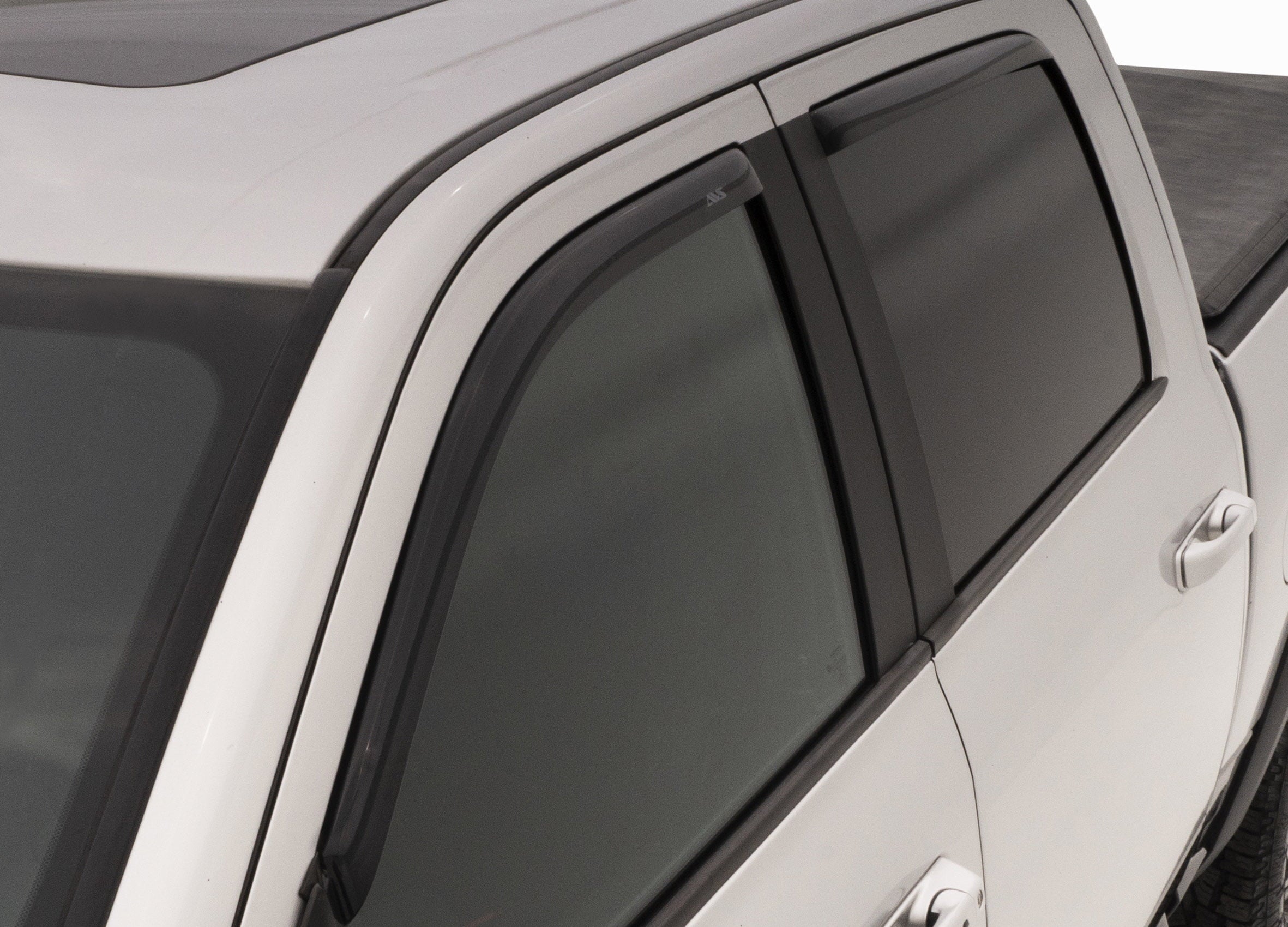 Auto Ventshade AVS 194953 In-Channel Ventvisor Side Window Deflector， 4-Piece Set for 1999-2016 Ford F-250 to F-550 Super Duty with SuperCrew Cab