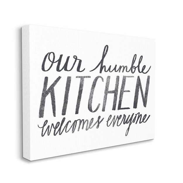 Stupell Industries Minimal Our Humble Kitchen Phrase Distressed Text