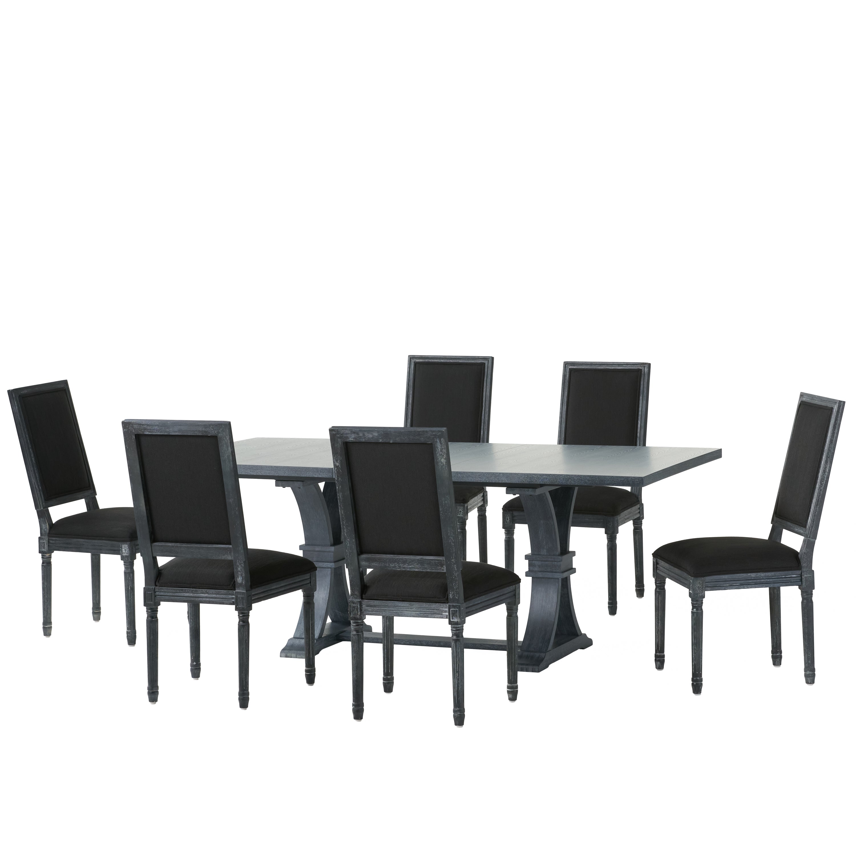 Beckstrom French Country Wood 7-Piece Expandable Dining Set