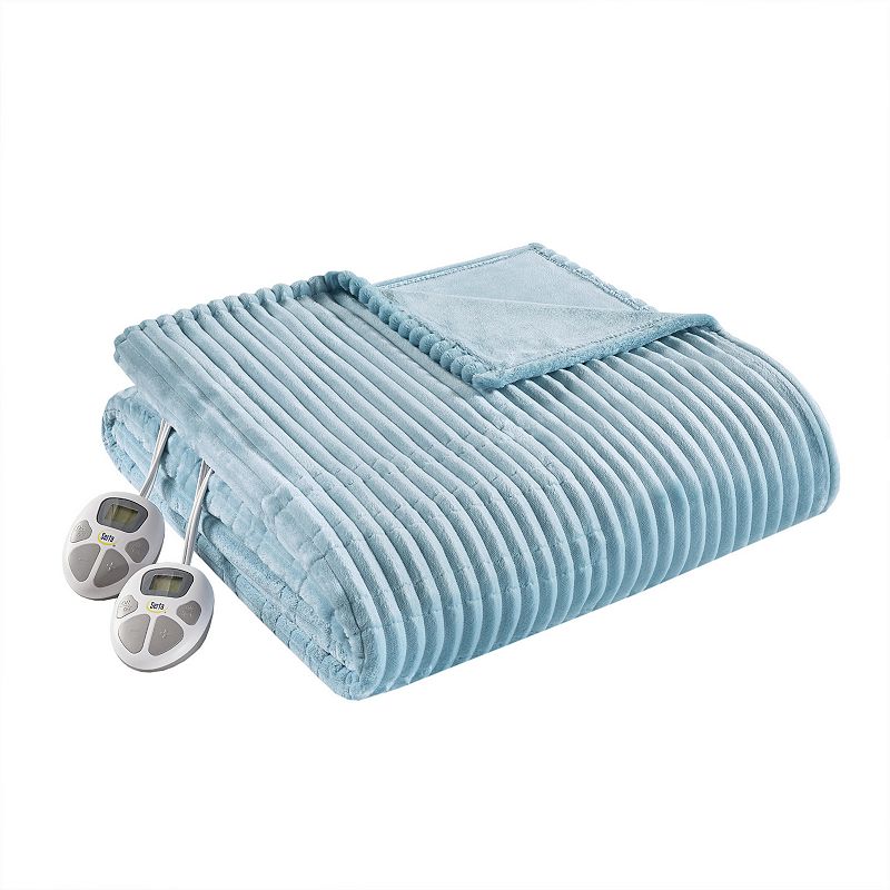 Serta Corded Plush Electric Heated Blanket