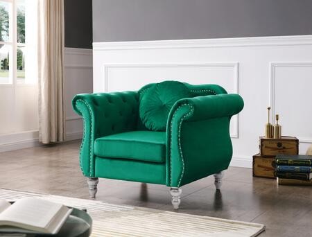 Glory Furniture G0662A-C Glory Furniture Hollywood G0662A-C Chair   GREEN