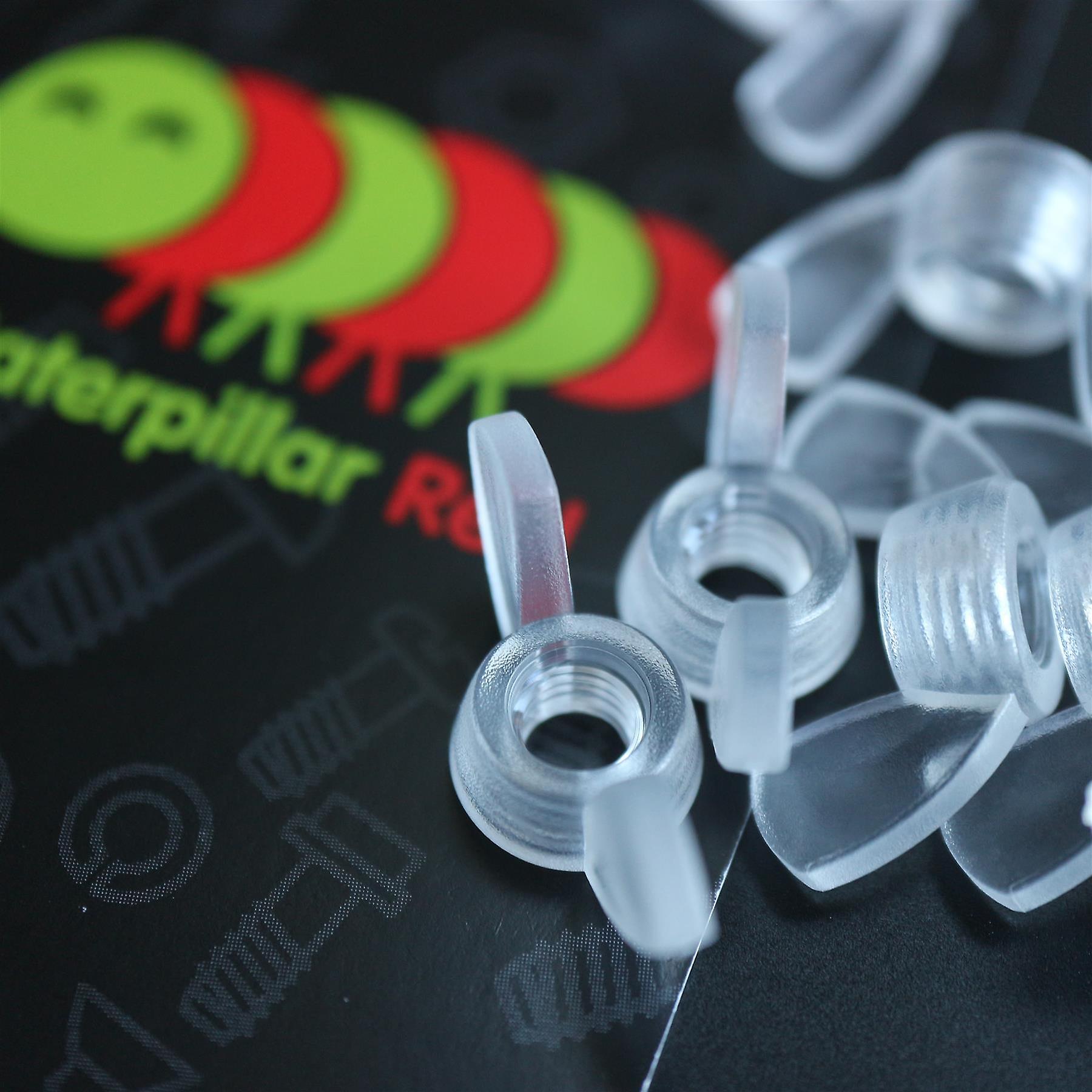 20x  Clear， Plastic， Acrylic M5 Butterfly， Wing Nuts