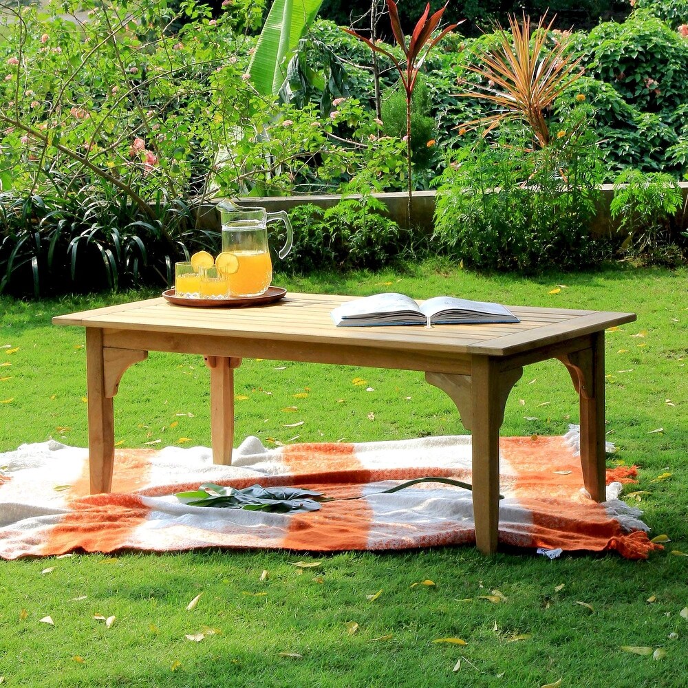 Cambridge Casual Leon Teak Patio Coffee Table