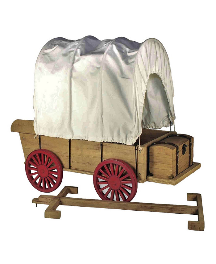 The Queen's Treasures 18 Inch Doll Furniture and Accessories  Little House on The Prairie Covered Wagon and Sleigh Conversion Kit! Fits 2 Dolls and 2 Horses.  Compatible For Use With American Girl Dolls