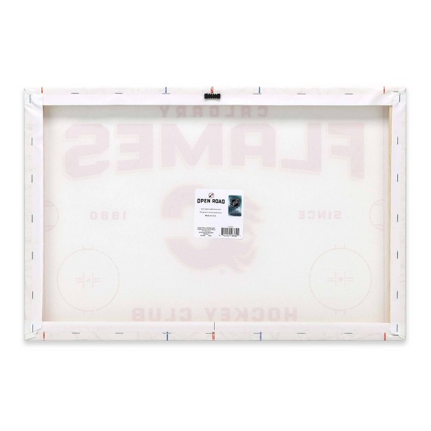 Nhl Calgary Flames Rink Canvas