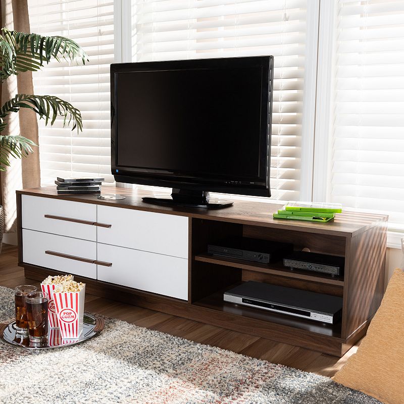 Baxton Studio Mette Medium Brown TV Stand