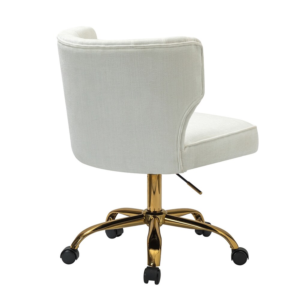 Gabriel Contemporary Upholstered height adjustable Armchair with swivel by HULALA HOME