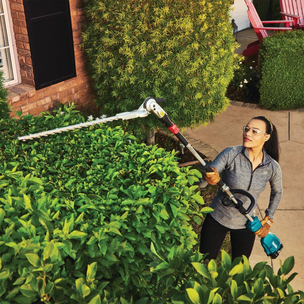 Makita 18V LXT? Lithium-Ion Brushless Cordless Couple Shaft Power Head Kit w/ 13 String Trimmer and 20 Hedge Trimmer Attachments (4.0Ah) ;