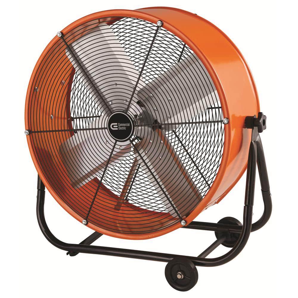 Commercial Electric 24 in Heavy Duty 2Speed Direct Drive Tilt Drum Fan