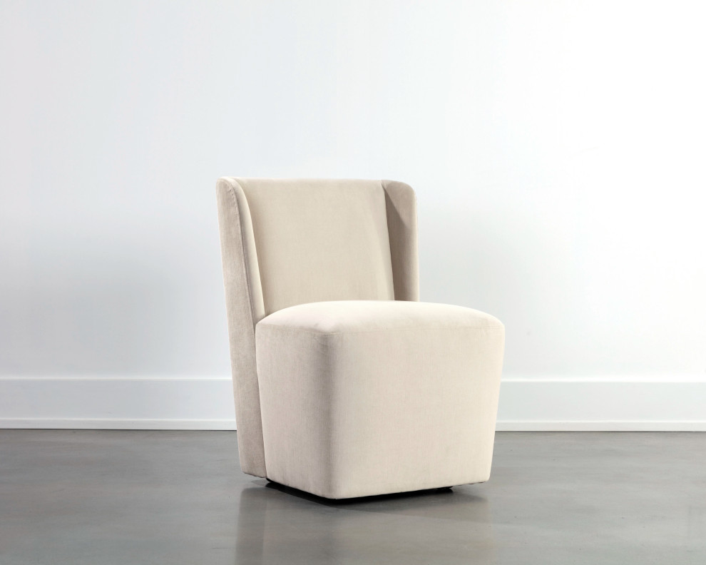 Amita Wheeled Dining Chair   Transitional   Dining Chairs   by Sunpan Modern Home  Houzz