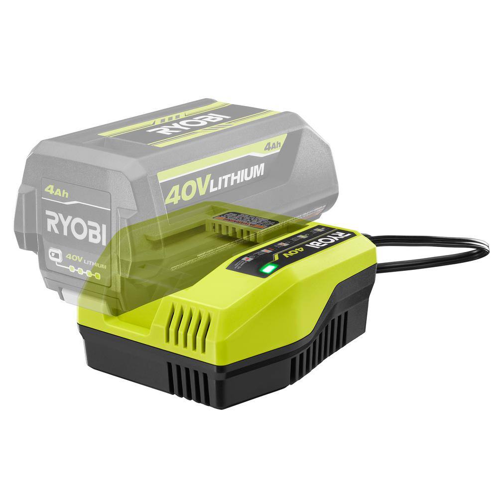 RYOBI 40-Volt Lithium-Ion Fast Charger OP408A