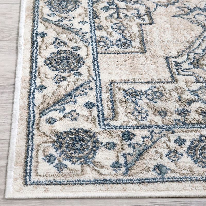 SUPERIOR Vintage Traditional Medallion Indoor Rug