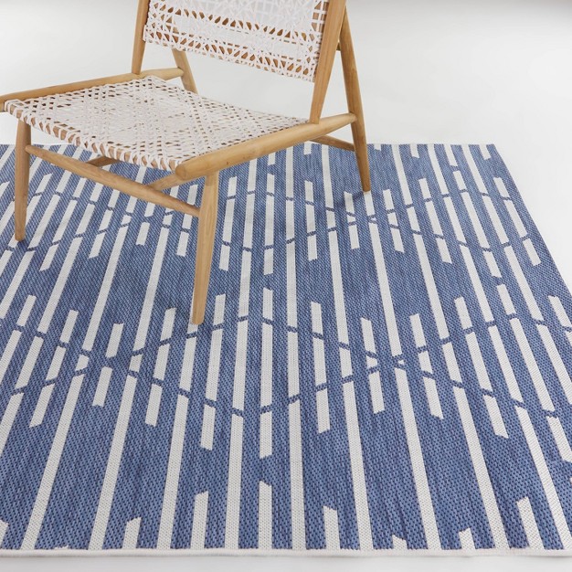 Degas Striped Trellis Rectangular Indoor outdoor Rug Balta Rugs