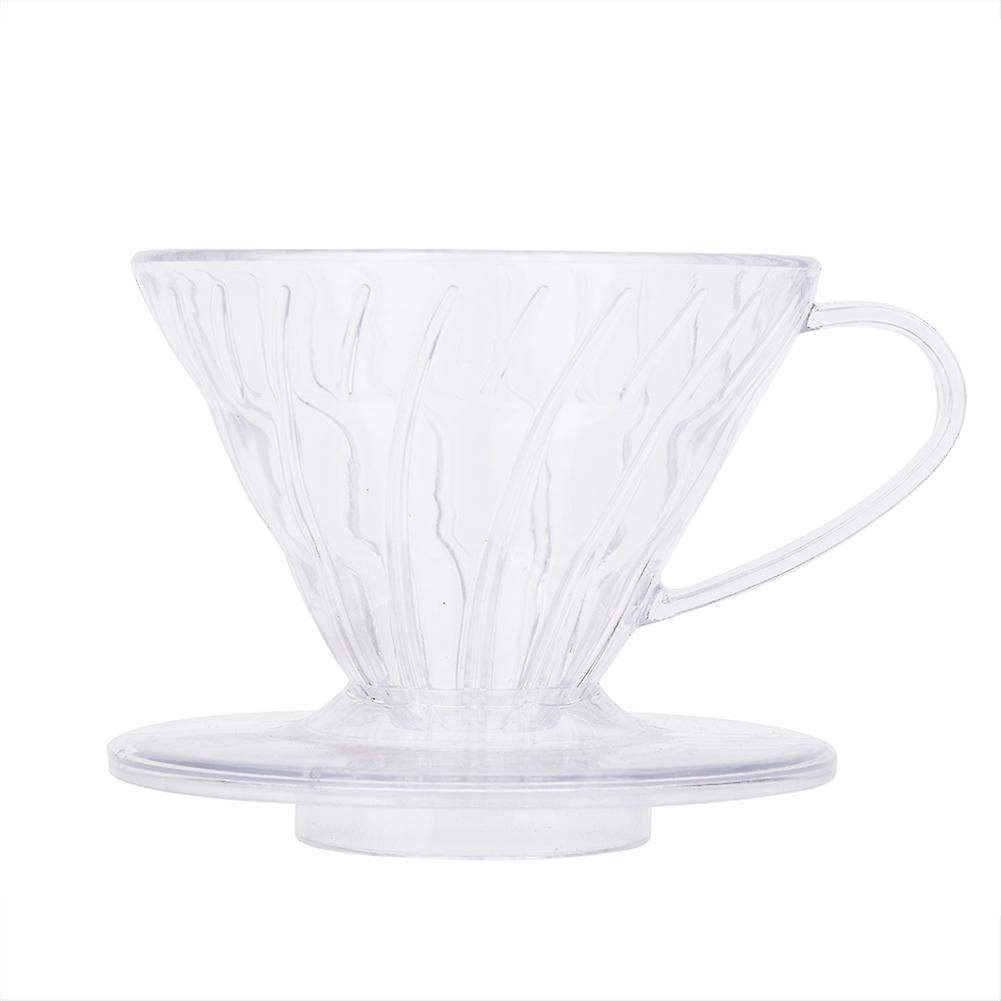 Transparent Coffee Dripper Filter Tea Strainer Cup Reusable Pour Over Serving Mug 1-2cups