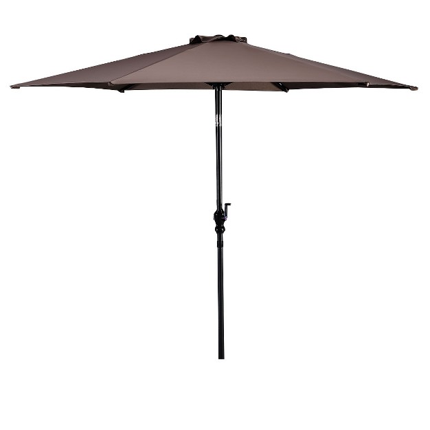 Tangkula Patio 9 x27 Outdoor Steel Market Backyard Garden Patio Table Umbrella