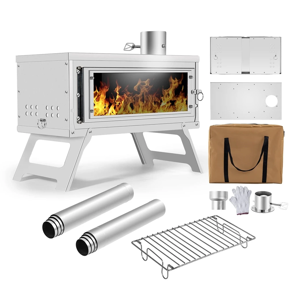 Multifunctional portable high efficiency fire wood  coal stove agricultural firewood tent stoves camping biomass pellet stove