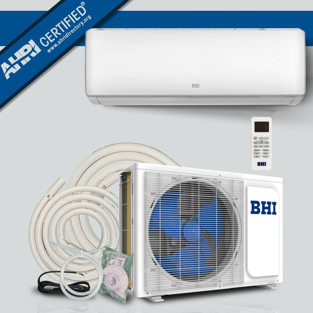 BHI 12000 BTU 1-Ton Ductless Mini Split Air Conditioner with Heat Pump 230-Volt BHI-12K230V-US-A