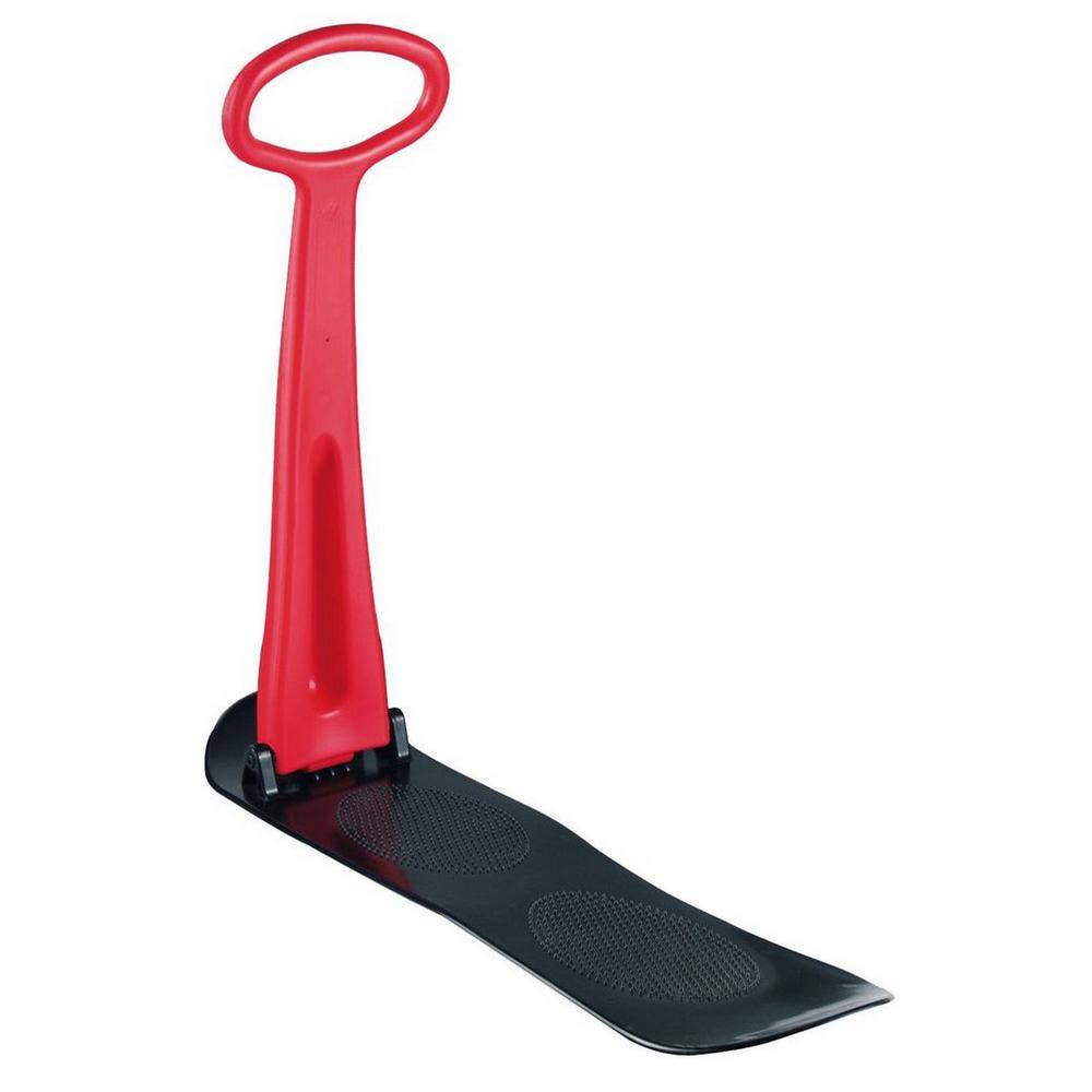 Ejoy Fold-Up Snow Ski Scooter with Grip Handle Snow Sled for Winter Use in Red Color SnowScooter_Red_1pc