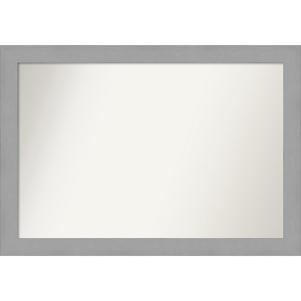 Choose Your Custom Size  23 in short side  Brushed Nickel Framed Bathroom Vanity Wall Mirror